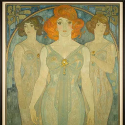 an art nouveau streamline moderne portrait in the style of donato giancola and anna dittmann and charles dulac.