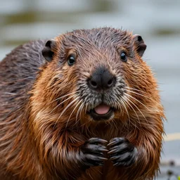 justin bieber as a beaver, high detail