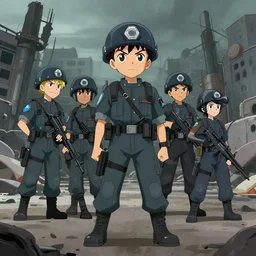 unit 731 in the style of Codename: Kids Next Door