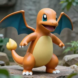 highly realistic pokemon charmander, photo at zoo, intricate, portrait, 8 k highly professionally detailed, hdr, cgsociety