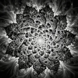 abstract floral fractal composition