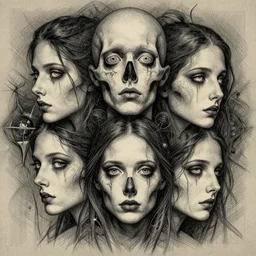oscillating pioneer of death serenity, cinematic, creative, artistic, pioneering aesthetic, intricate drawing, extremely detailed and beatiful faces, establishing shot, 8k resolution