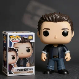 A funko pop of Pablo Iglesias