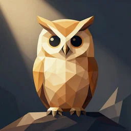 owl vector polygon geometric