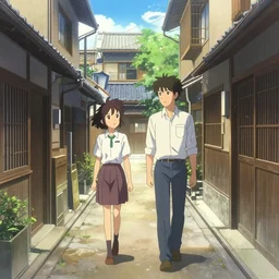 a japanese alleyway, key visual, a digital painting by makoto shinkai and james gurney, trending on artstation, highly detailed