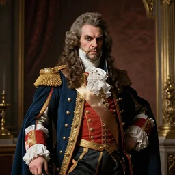beautiful photo of peter the great, portrait, luxurious indoor setting, menacing, atmospheric lighting, painted, voluptuous, menacing, intricate, volumetric lighting, rich deep colours masterpiece, sharp focus, ultra detailed
