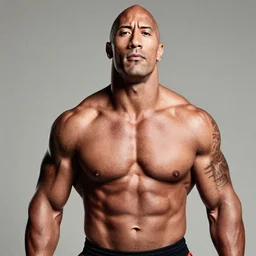 dwayne the rock johnson in an album cover