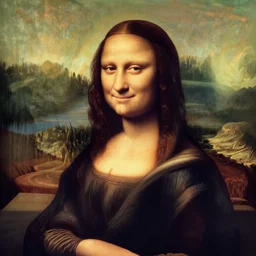 Photo of Dwayne Johnson, in the style of the Mona Lisa, smirking, raised eyebrow