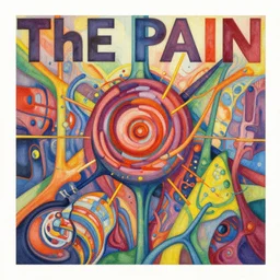( ( ( ( the pain ) ) ) ) by mœbius!!!!!!!!!!!!!!!!!!!!!!!!!!!, overdetailed art, colorful, artistic record jacket design