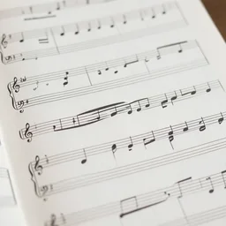 precise authentic legible neat printed musical notation