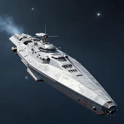 an imperial super starship, realistic, 8 k, raytracing, cinematic
