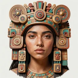 ancient beautiful aztec girl face portrait, intricate artwork by josan gonzalez, artgerm, h. r. giger, kilian eng, very coherent artwork, cinematic, hyper realism, vibrant, octane render, unreal engine, 8 k, high contrast, higly detailed black ink outline
