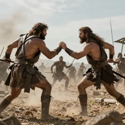 when two tribes go to war, photorealistic, 4K
