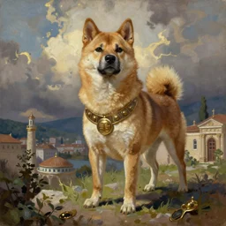Commando doge, byzantine empire, oil panting