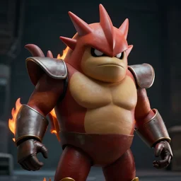 portrait of heatblast from ben 1 0, cinematic, dark, realistic, hd