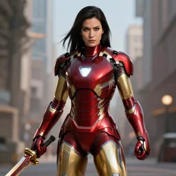 xena princess warrior as ironman armor