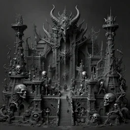 charcoal mandate evil bliss foundry where vile souls created, detailed, intricate, advanced, 8 k resolution