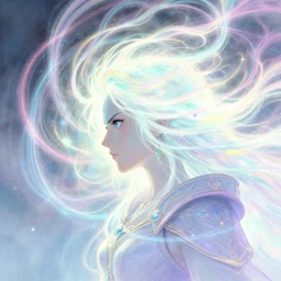 side profile, gul'dan, warcraft, luminescent, colorful swirly magic ripples, pastel colors, by greg manchess, huang guangjian, sachin teng, greg rutkowski, jesper ejsing, ilya kuvshinov