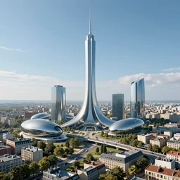 nantes, france, futuristic landscape