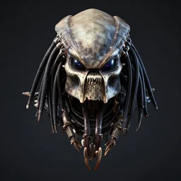 frontal view. bifurcated jaw. chelicerae helmet artstation greg rutkowski, octane render, unreal engine 6, epic game graphics, the predator. respawn, cyberpunk, conceptual art, ray tracing
