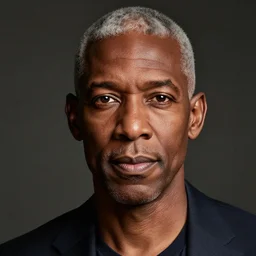 a portrait photo of african american anderson cooper