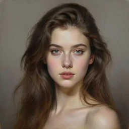 painting of a gorgeous young woman in the style of Guy Denning, realistic, sharp focus, 8k high definition, insanely detailed, intricate, elegant, art by Guy Denning and Solly Smook