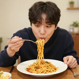 aoc eating spaghetti, mukbang