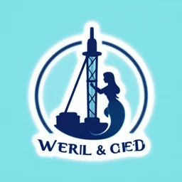 logo of a mermaid well driller,