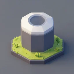 Isometric 3d octane render of Fallout 4