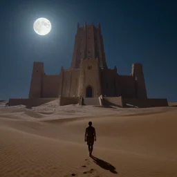 patrick j. jones. rutkowski. approaching the last citadel in the lonely desert by moonlight. 3 8 4 0 x 2 1 6 0