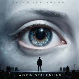 close up sci - fi concert poster art simon stalenhag cosmic eyes, blue skin, elegant, highly detailed, centered, digital painting, concept art, smooth, sharp focus, illustration, artgerm, tomasz alen kopera, peter mohrbacher, donato giancola, joseph christian leyendecker, wlop, frank frazetta