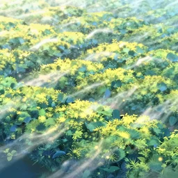 brightly lit breathing landscape without people in the scene, no people whatsoever, there are no humans on earth, from a academy award winning film for best cinematography directed by makoto shinkai, shot on Kodak Vision 200T, 8k, composition, beautiful lighting