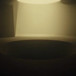 noisy photograph of a retrofuturist liminal space, dark pit, deformations, minimalist, cinematic, soft vintage glow, unreal engine