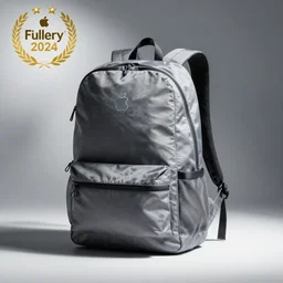 The backpack, made by Apple, product photography