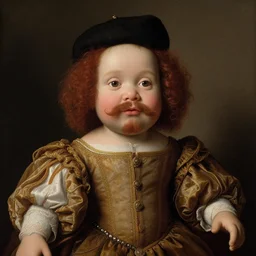 hyper realistic and human like chuckie doll, Renaissance painting