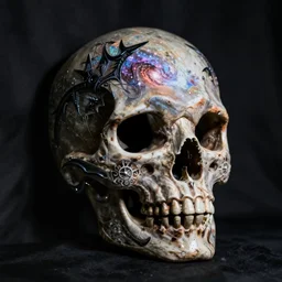 galaxy skull gothic mask