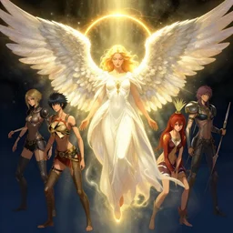 a beautiful full body angel with big wings, shining light, golden hora, by alex gray, android jones, karol bak, ayami kojima, artgerm, yoshitaka amano, olivier ledroit, concept art, fantasy