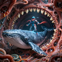 incredibly realistic, too detailed video game area, Samus inside a whale alien stomach, Metroid Prime, made of lab tissue, muscles, fangs, acid pools, octane render, bump mapping, global illumination, 8k