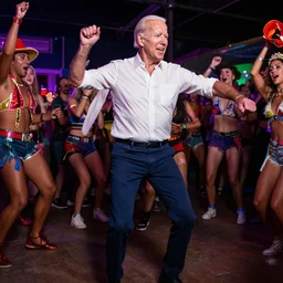 Joe Biden dancing at a rave