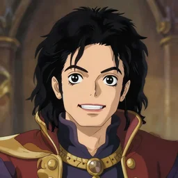 centered!! macro head portrait of medieval insane king michael jackson, artstation, detailed cartoon, elegant, digital painting, concept art, smooth, sharp focus, illustration, ghibli, makoto shinkai, don bluth, fujita goro, jean giraud, akihiko yoshida, tom whalen 8 k