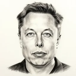 pencil drawing of elon musk, hyper realistic face, in the style of greg rutkowski, fantasy, amazing detail, epic, elegant, smooth, sharp focus, from the front