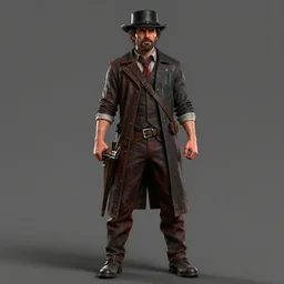 highly detailed full body portrait of ricky gervais red dead redemption art, unreal engine, fantasy art by greg rutkowski