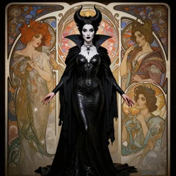 elvira mistress of the dark, halloween background, alphonse mucha, rhads, ross tran, artstation, artgerm, octane render, 1 6 k