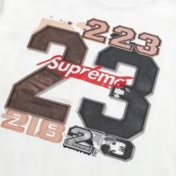 2 0 2 3 supreme graphic tee drop, exclusive, close up