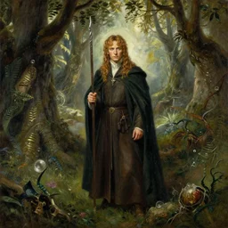 the shire from the lord of the rings, by david mann, painting, beautiful