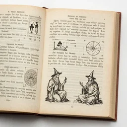 found pages from an occult textbook written in the 1 8 0 0 ’ s. pictures, diagrams witchcraft