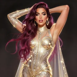 portrait of apex legends dua lipa, intricate, elegant, glowing lights, highly detailed, digital painting, artstation, glamor pose, concept art, smooth, sharp focus, illustration, art by artgerm and greg rutkowski, artey freytag