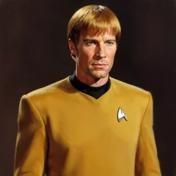 digital painting of worf from 2 0 0 9 jj abrams remake of star trek ds 9, a live action star trek show