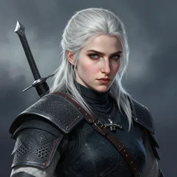 portrait of ciri the witcher 5 amazing details 4 k beautiful ultra realistic sharp focus cinematic lightning highly detailed, digital painting, artstation, concept art, smooth, sharp focus, illustration, concept art in the style of jeehyung lee mirco cabbia