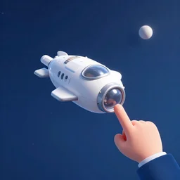 a small spaceship, in space, from a point and click 2 d graphic adventure game, art inspired by [ [ thomas kinkade ] ] and mark keathley